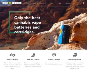 cannabis website designv